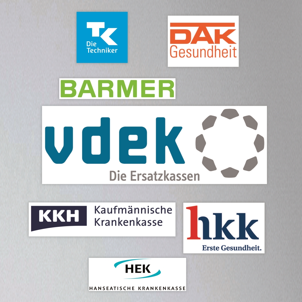Logos der Mitglieder der vdek.